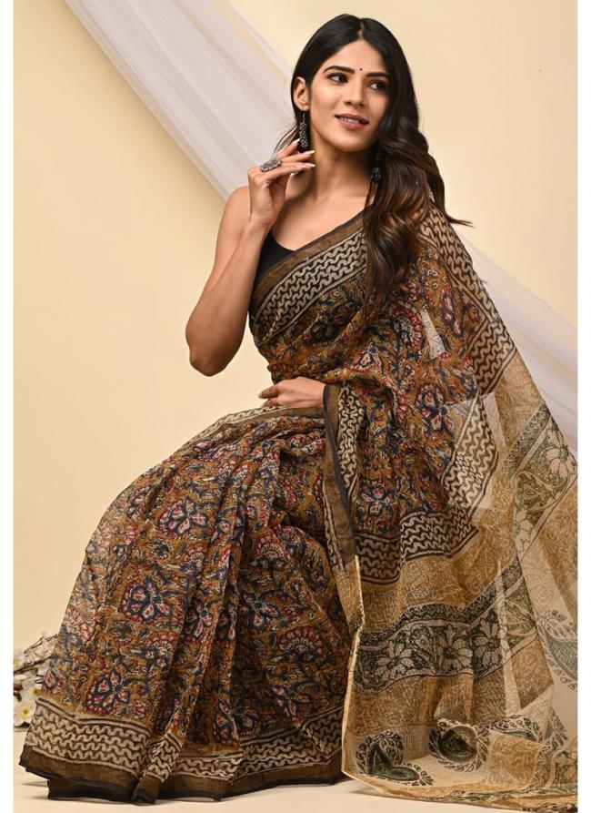 Cotton Multi Colour  Digital Printed Saree